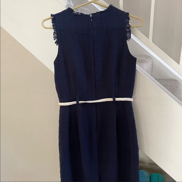 J. Crew sleeveless sheath tweed dress with belt - Picture 6 of 7